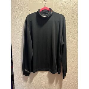 Harley Davidson Black Long Sleeve Turtle Neck Top Mens Size XL -Flaws